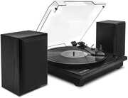 Victrola VM-135-BLK Montauk Bluetooth Turntable System with Speakers (Black) 