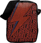 Rocksax - Bowie - Rebel Rebel - Crossbody Bag with Stash Pockets (Black) 