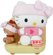 Banpresto Sanrio Characters Nakayoshi Memories Relaxing Time at Home Hello Kitty Statue 