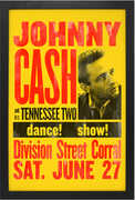 Johnny Cash - Tennessee Two Dance Show - 11x17 Framed Print WithGel-Coat