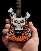 Axe Heaven George Lynch Signature ESP Flaming Skull Mini Guitar Replica Collectible GL-155