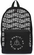 Rocksax - Panic! at The Disco - Disco Logo - Classic Backpack with Laptop Pocket (Black/ White) 