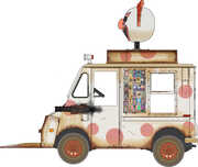 Auto World Twisted Metal Sweet Tooth's Ice Cream Truck 1/ 64 Diecast 