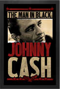 Johnny Cash - The Man in Black - 11x17 Framed Print With Gel-Coat