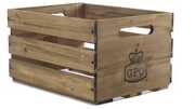 GPO Retro GPOLPC Cassa LP Record Wood Storage Case 100 Cap Tan 