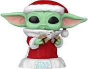 Funko POP! Star Wars: Mando Holiday - Grogu