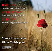 Barber, Schumann & Chopin: Music for Cello and Piano , Marcy Rosen
