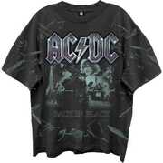 AC/ DC - Back In Black Shattered Glass All Over - Giant Vintage - T-shirt - 2X Large - Black