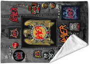 Rocksax - Slayer - Battle Vest - Sherpa Fleece Blanket (60 in x 80 in)