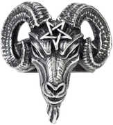 Baphomet Ring - Hand Made - English Pewter - Size US 11|||||||||||||||||||||||||||||||