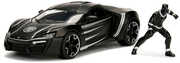 Jada Toys - 1:24 Marvel Black Panther & Lykan Hypersport Die-cast with 2.75 Collectible Figurine 