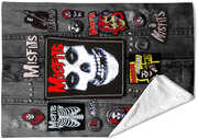 Rocksax - Misfits - Battle Vest - Sherpa Fleece Blanket (60 in x 80 in) 