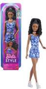 Barbie Fashionista Doll #248 With Floral Denim, Black Hair