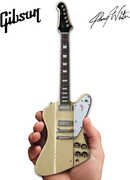 Johnny Winter Gibson Firebird V 1964 Polaris White 10 Inch Miniature Guitar