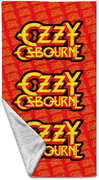 Rocksax - Ozzy Osbourne - Logo - Beach Towel (32 in x 63 in) (Red)