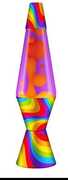 Lava® Lamp 14.5" Flowing Color Band - Yellow Wax/ Purple Liquid/ Color Band Base & Cap