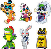 Youtooz - Five Nights at Freddy's - Pin Set - Security Breach