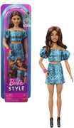 Barbie Fashionista Teal Animal Print