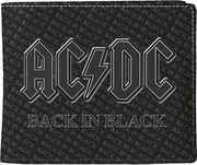Rocksax - AC/ DC - Back In Black - Wallet with Coin Pocket (Black) 