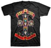 Guns N' Roses - Appetite For Destruction Jumbo Logo T-Shirt - Medium Black 1216127204