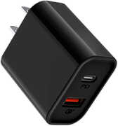 GEMS -Dual Wall Charger: BLACK 