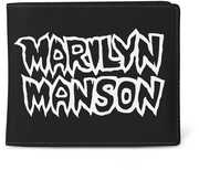 Rocksax - Marilyn Manson - Logo - Wallet with Coin Pocket (Black/ White)