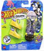 Mattel - Hot Wheels Skate Tony Hawk A Lil' Batty Finger Skateboard + 1 Pair of Shoes