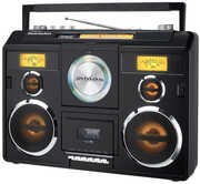 Studebaker SB2140B Sound Station Bluetooth Boombox CD/ AM-FM Radio/ Cassette Recorder (Black)