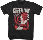 Green Day - American Idiot Hysteria T-Shirt - XL Black 22GD014A4