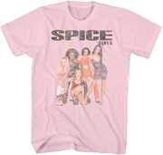 Spice Girls - Squad Photo T-Shirt - Medium Pink 20011057A2