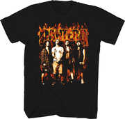 Pantera - Flames Band Photo T-Shirt - 2XL Black 31512050A5 