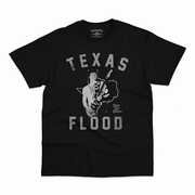 Stevie Ray Vaughan - Texas Flood - Heavy Cotton T-Shirt - Large Black