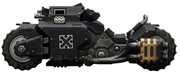 Warhammer 40K - Raven Guard: Raider-Pattern Combat Bike with Twin-Linked Bolt Rifles 1/ 18 Vehicle