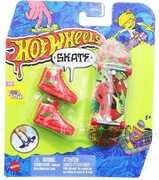 Mattel - Hot Wheels Skate Tony Hawk Twist Berry Cool Finger Skateboard + 1 Pair of Shoes