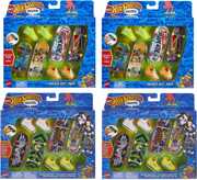 Mattel - Hot Wheels Skateboard and Shoe 4-Pack 4-Piece G Assortment 