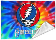 Rocksax - Grateful Dead - Tie Dye - Sherpa Fleece Blanket (60 in x 80 in) 