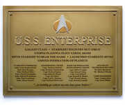 Star Trek: The Next Generation - Resin Dedication Plaque - U.S.S. Enterprise NCC 1701-D 