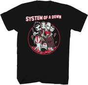 System of a Down - Mushroom People T-Shirt - Large Black 23SOAD026A3 