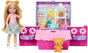 Barbie Family & Friends Club Chelsea Pop-Up Tea Party Playset With Small Doll