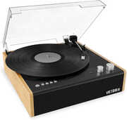 Victrola VTA-72-BAM The Eastwood Hybrid Turntable - Speakers (Black/ Brown) 