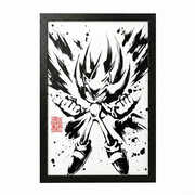 Sonic - Inked Super Sonic 11x17 Framed Gel Coat