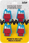 Peanuts Magnetic Bag Clips (4 Pack)