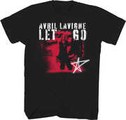 Avril Lavigne - Let Go 20th Anniversary Track List - Front & Back Print -T-shirt - Black - Small 