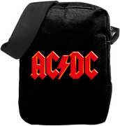 Rocksax - AC/ DC - Logo - Crossbody Bag with Stash Pockets (Black) 