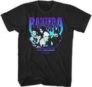 Pantera - Cowboys from Hell Purple Flame T-Shirt - Large Black 3151137405 