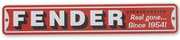 Fender - Metal Sign - Stratocaster Street Sign