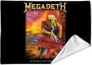 Rocksax - Megadeth - Rust 2 - Sherpa Fleece Blanket (60 in x 80 in) 