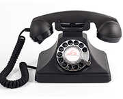 GPO Retro GPO200BLK 200 Vintage Rotary Dial Telephone Classic Bakelite Black 