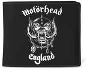 Rocksax - Motorhead - England Logo - Wallet with Coin Pocket (Black/ White)