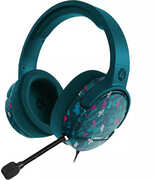 PC Accessory: Wired Headset - 4Gamers C6-100 GLITCH - Teal: Compatible with PC, Switch, PS5, XBOX X|S